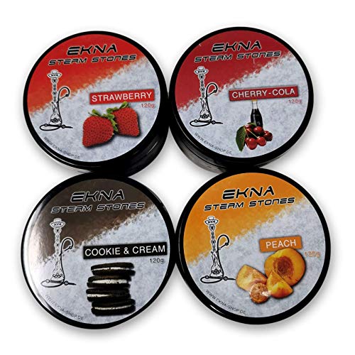 EKNA SteamStones 4 x 100g Dampfsteine mit Aromaliquid für Dampfexplosion - konstante & langanhaltende Aromaabgabe… – Bild 8