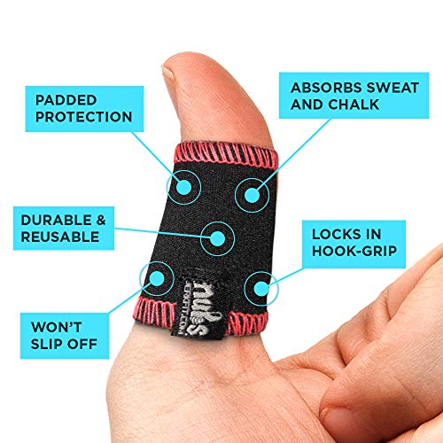 JerkFit Nubs Thumb Sleeves Protector for Hook Grip, Olympic Weightlifting, Powerlifting, Gymnastics, Prevent Calluses, Blisters, and Tears | Pair (Royal Blue, Small)