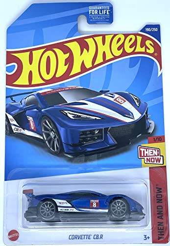 Hot Wheels Corvette C8.R Then and Now 1:10 Azul miniatura 1