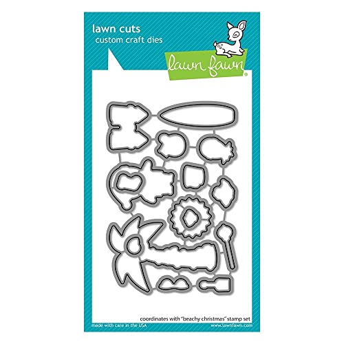 LAWN FAWN Beachy Christmas Lawn Cuts Custom Craft Die