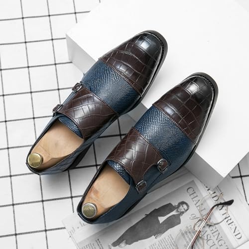 Men's Two - Tone Textured Loafers, Stylish Formal Casual Shoes - Ideal for Business Meetings, Evening Events & Urban Commutes2