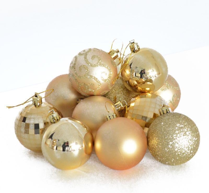 Festive Fix 25 Mini Christmas Tree Baubles in Red 2.5cm Mini