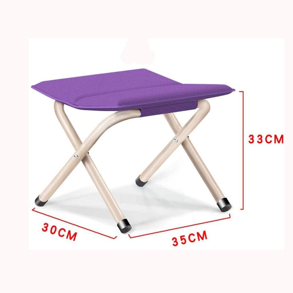 Folding Camping Stool, Portable Chair Seat for Outdoor Fishing Sporting Hiking Beach Park Gardening Little Stools(Blue)
