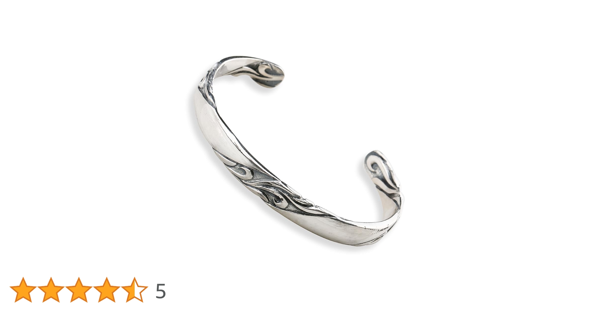 Amazon.co.jp: シルバー925 唐草バングル アラベスク ブレスレット