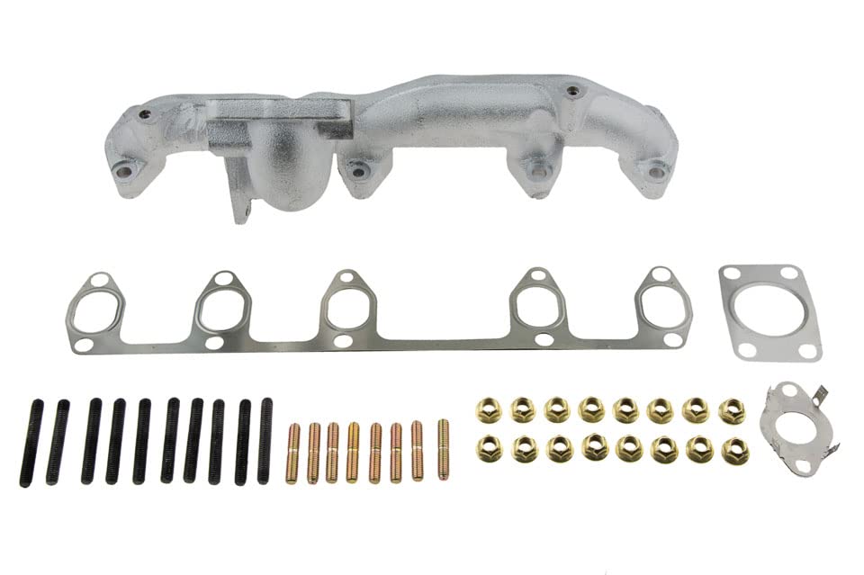 Collettore Di Scarico Più Set Di Guarnizioni In Ferro Duttile Compatibile con 2.5TDI 2006-2013 076253031A 076253031