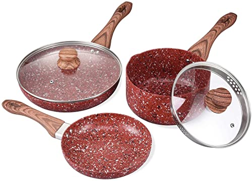 KOCH SYSTEME CS Nonstick Cookware Set - Saucepan and Frying Pan/Skillet Combo