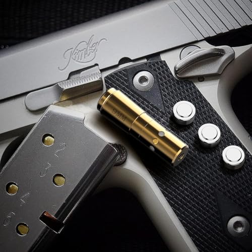 KinZon Laser-Bohrungsvisier, rote Nullstellung, Red Dot 9mm mit Batterien, Präzisions-Kollimator für Jagd und Schießsport