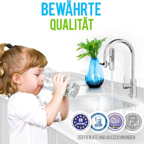 Foto von GEYSER EURO (3000L) Wasserfilter Wasserhahn Aragon, Reduziert Chlor & Gifte