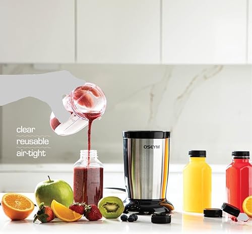 Miniatura 4 de 12 botellas de plástico de 8 onzas con tapas, botellas de jugo para jugo, mini botella transparente fabricada en Estados Unidos con tapas,