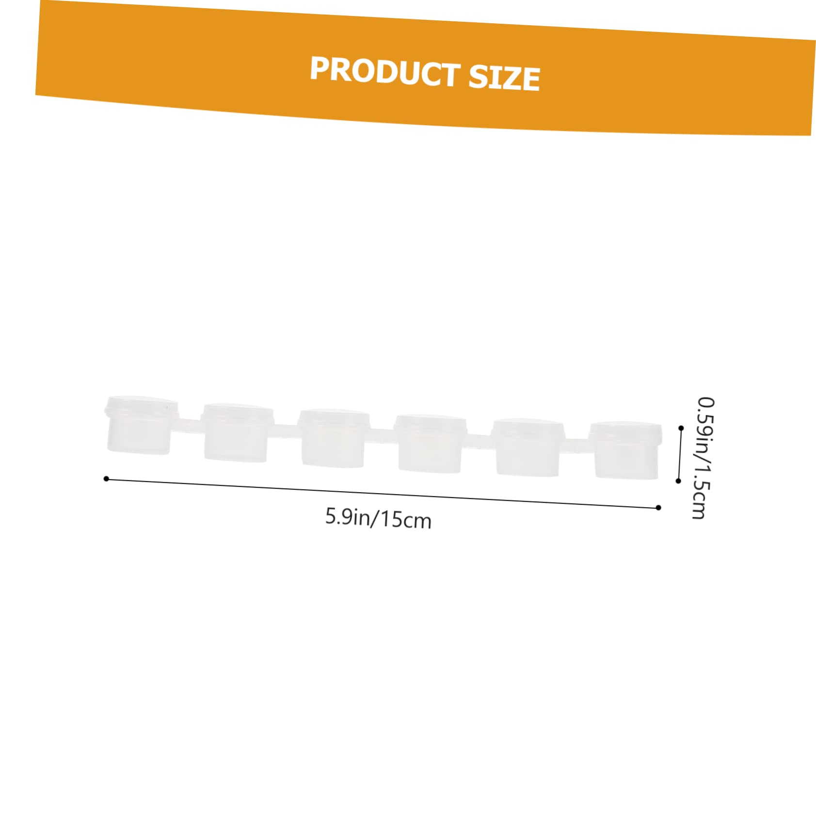 GLSTOY Paint for School Artists 40pcs Plastic Paint Cups Strips Lids Small Paint Containers for Mixing