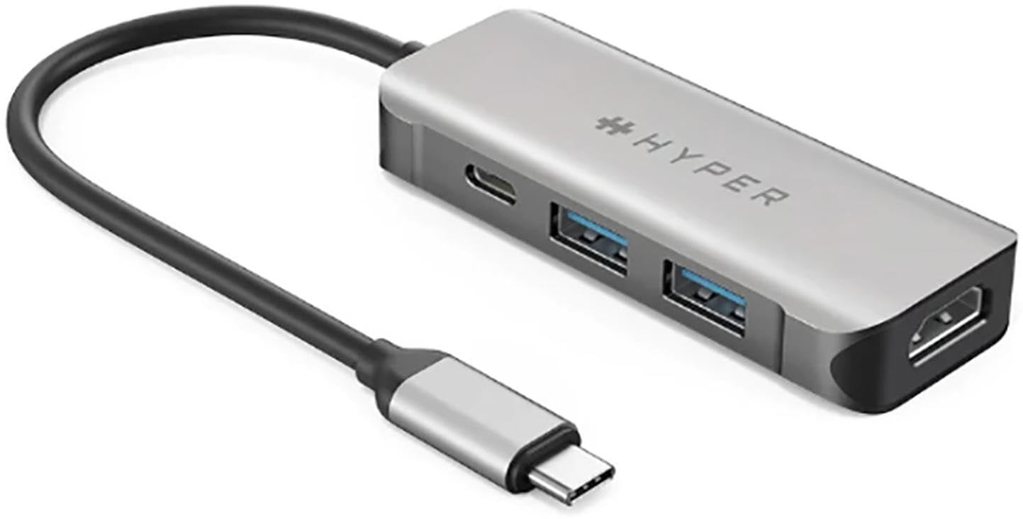 HD41-GL 4-in-1 USB-C Adapter - HDMI 4K60Hz - USB-C 5Gbps 100W PD - 2 x USB-A 5Gbps Ports