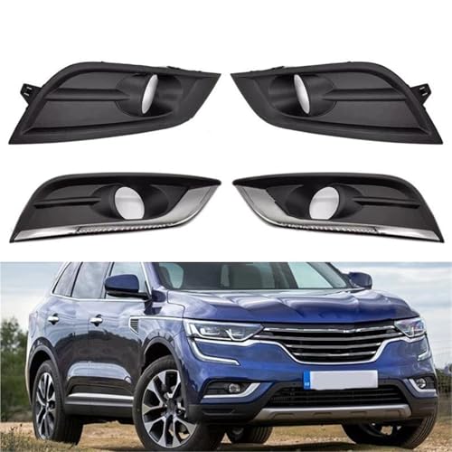 Phares antibrouillard cache Koleos cadre cassé résolu avec ce couvercle pare-choc chrome avant - 2