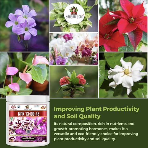 Sansar Agro® Npk 13:00:45 Fertilizer For Plants (200 Gm), Granules