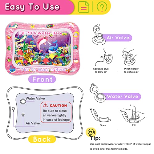 Infinno Tummy Time Water Mat For Babies, Baby Toys For 3 6 9 Months Girls And Boys Sensory Development, Great Gift Idea For Newborns #TOP7