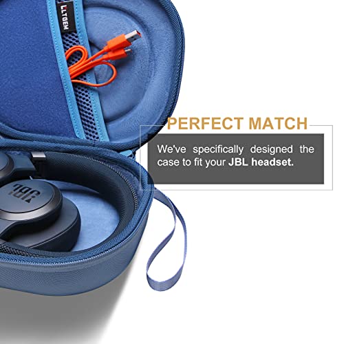 Image of LTGEM Case Compatible with JBL Tune 770NC / 510BT / 720BT / 520BT / 520C / 670NC, for JBL Live 770NC / 670NC / 680NC / 780NC Headphones, Blue