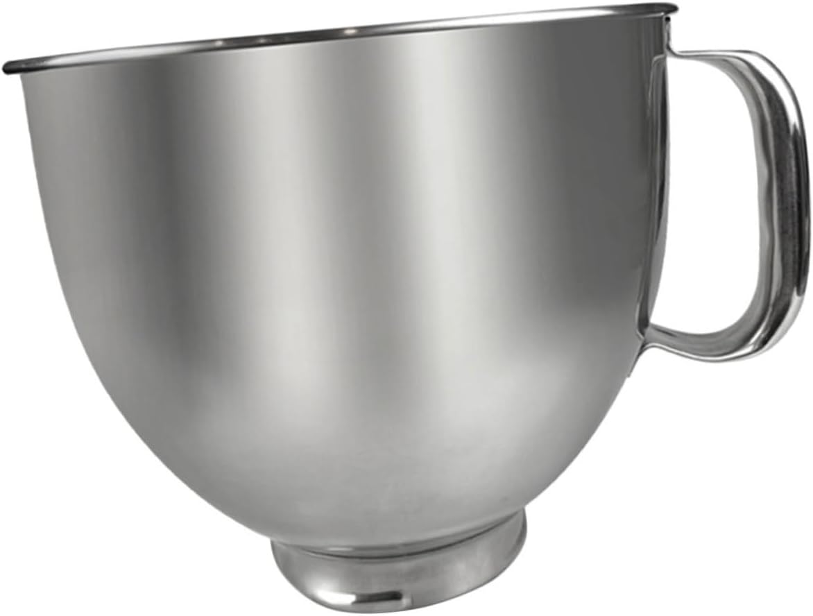Unomor Stainless Steel Bowl for Mixer Compatible Household Mixing Bowl Versatile for Baking Cooking and Marinating