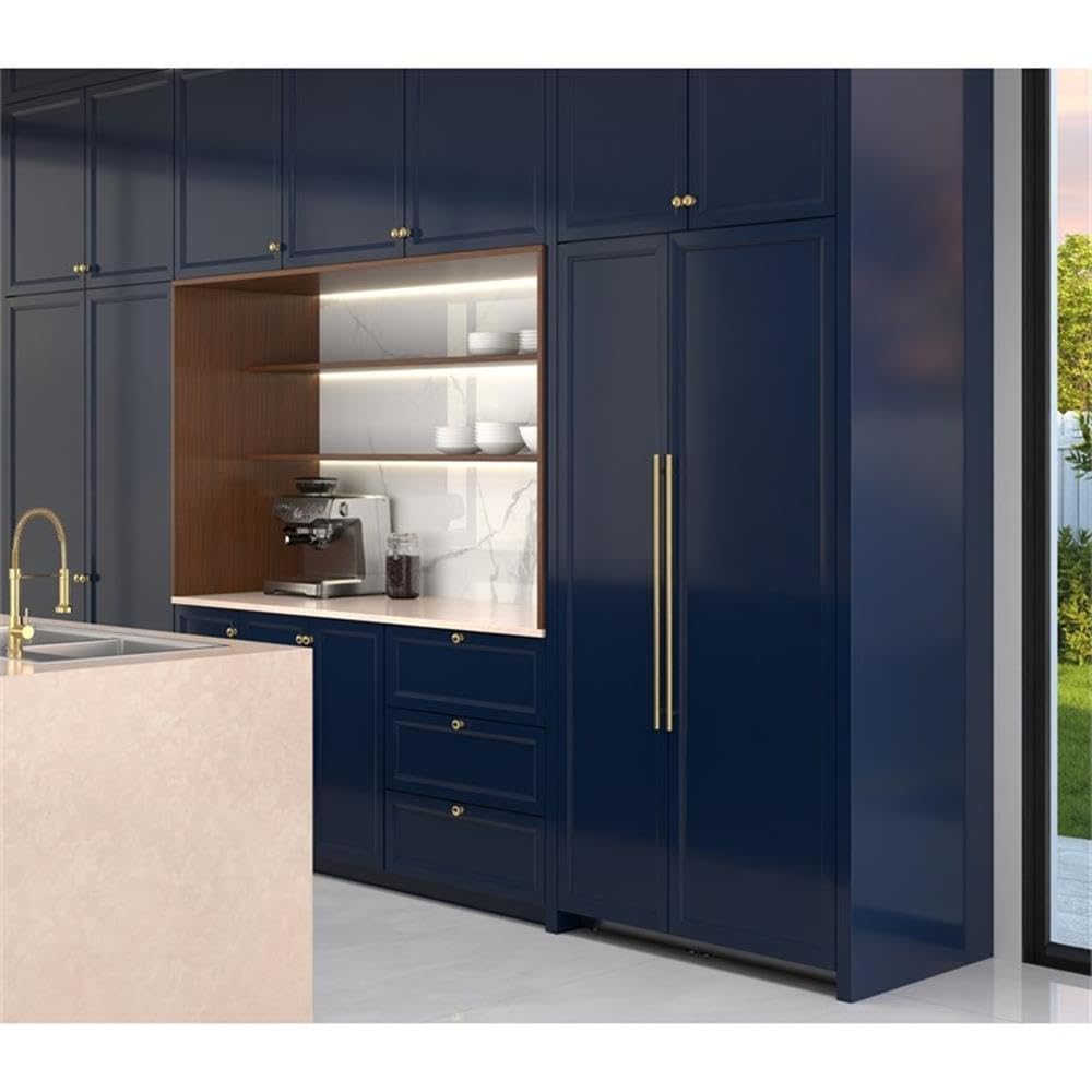 Pemberly Row Reserve Panel Ready Refrigerator & Freezer Combo, 24" Refrigerator + 18" Freezer, Built-In Design, 21.1 Cu. Ft. Capacity, Adjustable Shelves/Soft-Close Drawers, Frost-Free, Energy Star on Fridge.com - View 5