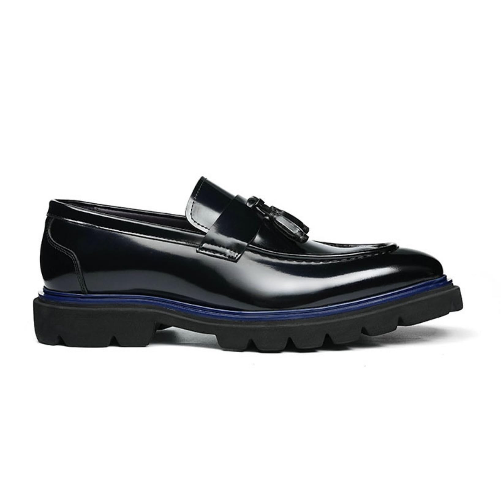 Genérico Mocasines Hombre con Borlas Elegantes Mocasines Hombre Business Casual Zapatos Elegantes Hombre Suela Gruesa Premium para Oficina Viajes Y Eventos