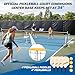 Haokelball Badminton Volleyball Pickleball Net Set, 22FT Portable All-in-One Nets System for Outdoor Beach Indoor with Adjustable Height, Includes Balls Rackets Pump Carry Bag