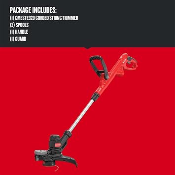 CRAFTSMAN String Trimmer, 14-Inch, 6.5-Amp, Push Button Feed System (CMESTE920)