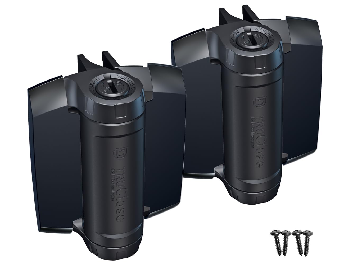 D&D Technologies TCHD1AL2S3BTS TruClose Heavy Duty Gate Hinges, for Self Closing Metal Gates up to 154 Pounds, with Alignment Legs, for Square Gate Frame and Post, Black, 2 Count