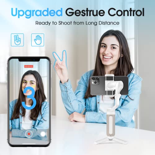 3-Axis Gimbal Stabilizer For Smartphone - Handheld Foldable Phone Gimbal W/ Remote Control, Phone Stabilizer For Video Recording Vlog For Iphone 14 Pro Max/13/12/X/Xs/Samsung S22 - Hohem Isteady X2 #TOP4