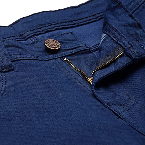 Image of PARIS HAMILTON Womens /Girls High Waist Straight fit Stretchable Denim Jeans Relaxed Fit