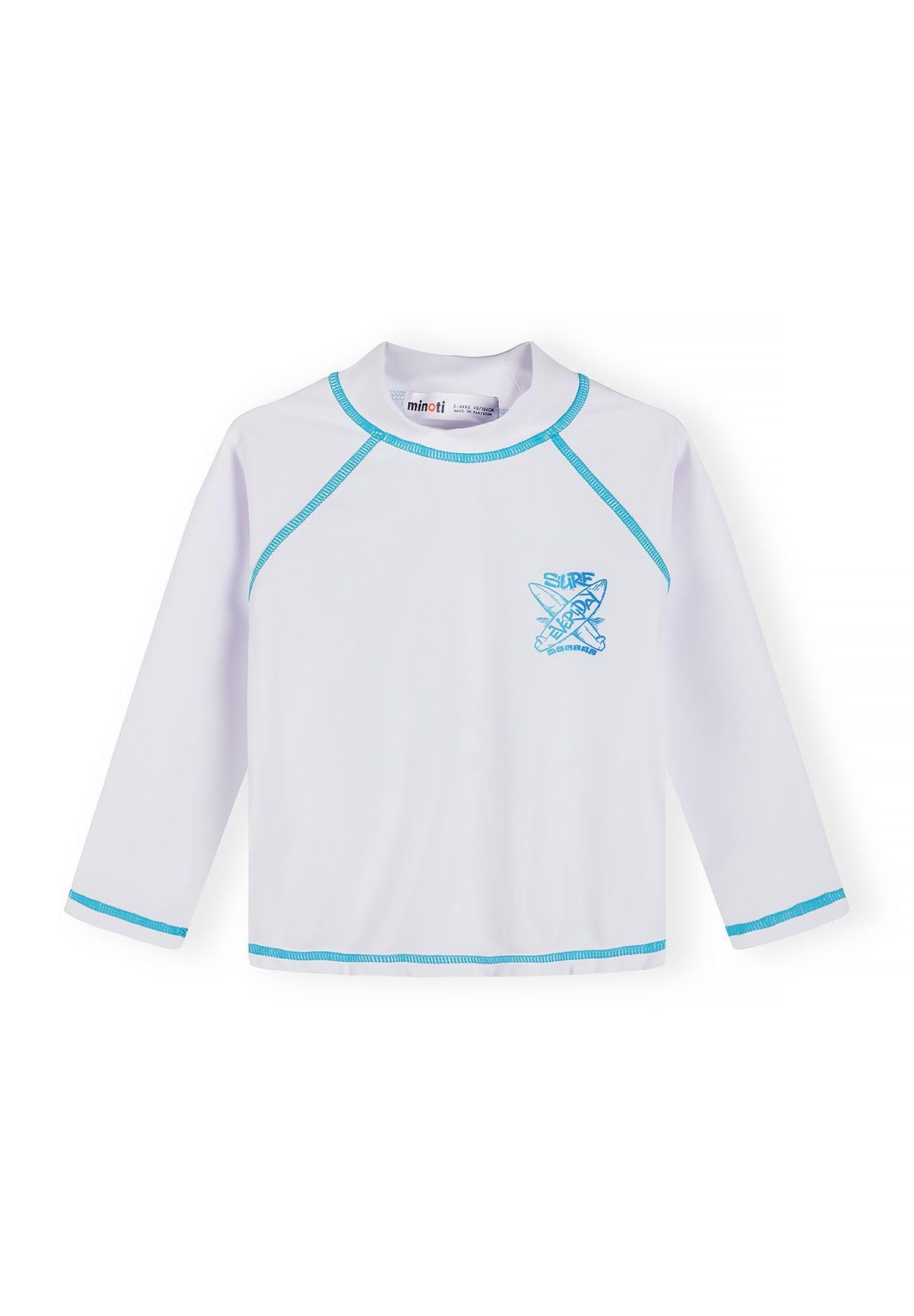 Minoti Jungen Langarm UV Shirt 2er Pack Kinder UV-Schutz Rash Guard mit Spandex für Strand und Pool