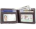 Big Skinny Men's L-Fold Passcase Leather Slim Wallet, Holds Up to 30 Cards, Brown