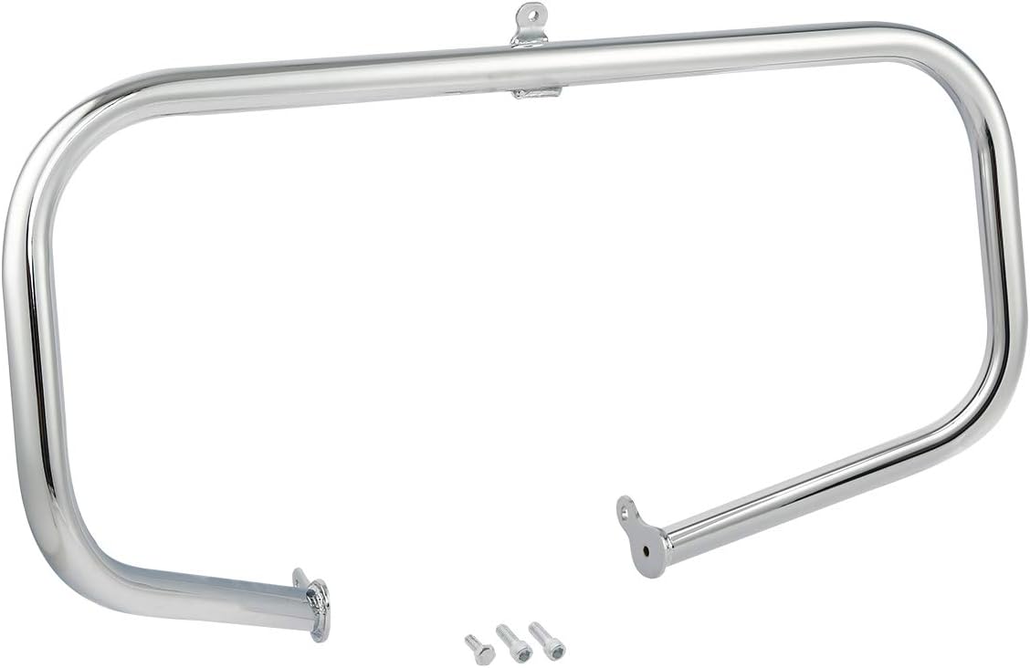 XMT-MOTO Chrome Engine Guard Highway Crash Bar Fit for Harley Davidson Touring Road King Street Glide Electra Glide CVO and Trike Models 2009-2024