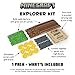 Minecraft Explorer Kit - Build Minecraft in The Real World - Endless Play for Ages 8 and Up - Build Forts, Mazes, Tunnels, and More - Durable, Reusable, and Made in USA (1 Pack)