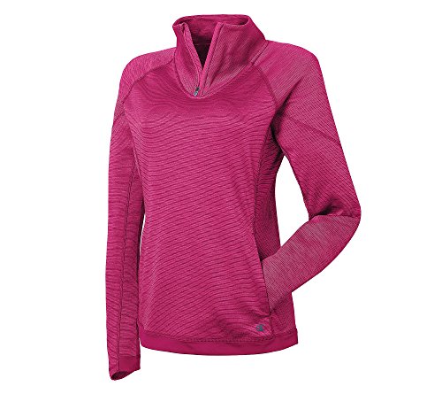 Champion Women's Performance Fleece Quarter-Zip Jacket, Berry Delight Space Dye/Berry Delight, X-Large