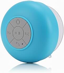Caixa de Som Bluetooth à Prova D'água Alto-falante Portátil com Ventosa Som Estéreo para Banheiro Piscina e Área Externa