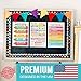 Hadley Designs Parts of Speech Posters For Classroom -4 English Grammar Posters, Writing Process Punctuation Nouns Verbs Adjectives, Language Arts Elementary Middle School, Rainbow Classroom Decor