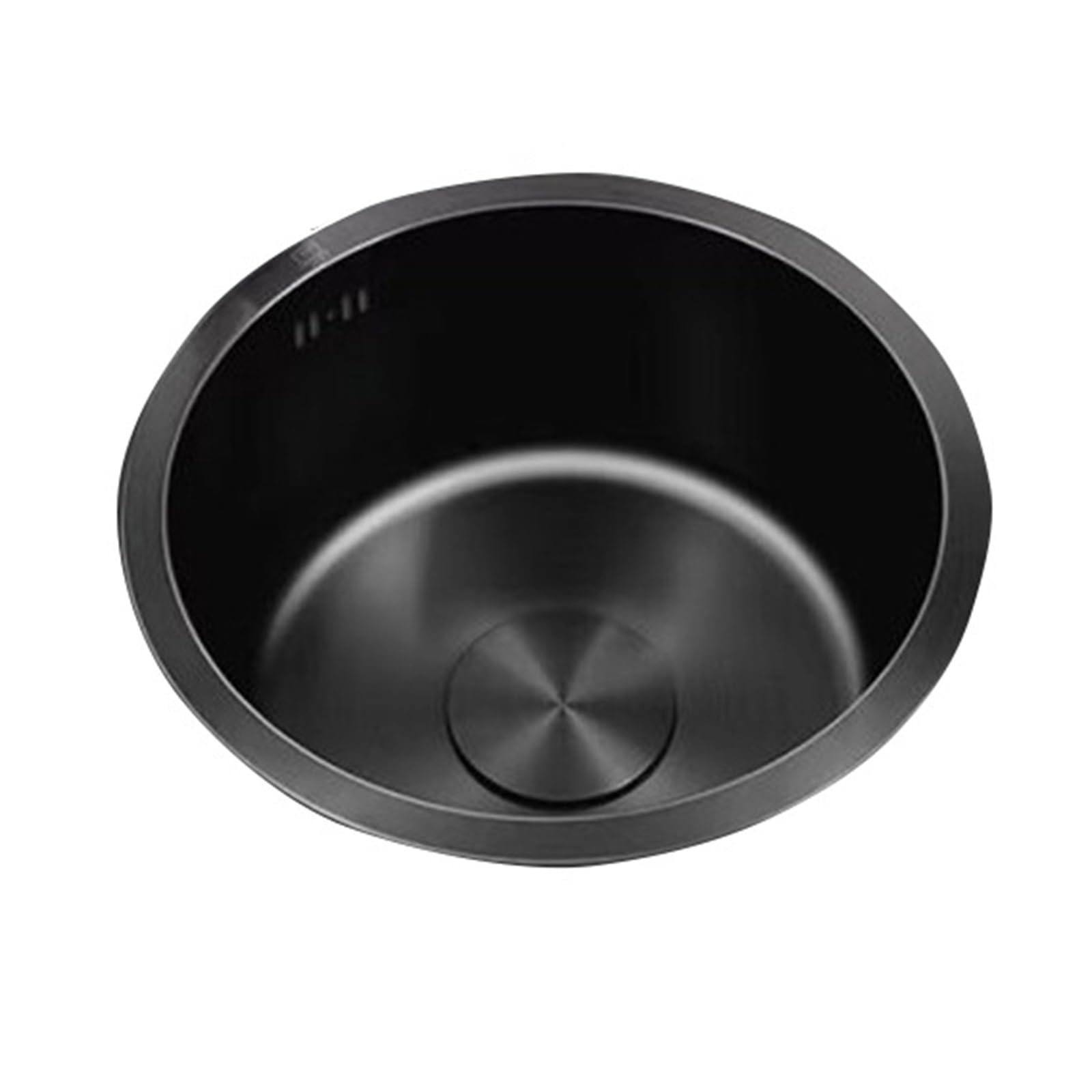 Fregadero de cocina pequeño resistente al aceite con acero negro espesado