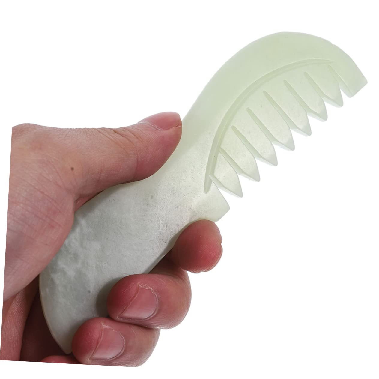 KOMBIUDA 4stücke Jade Combs Für Kopfhautmassage Handgefertigte Massagekämme Aus Jade Für Frauen Und Männer Zur Des Haarwachstums Entspannung Der Kopfhaut