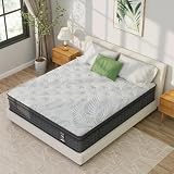 KOW Queen Mattresses 14 Inch,Soft Gel Memory Foam Mattress in a Box with Euro Top Medium Plush Feel, Supportive Independent Pocket Springs for Pressure Relief & Motion Isolation