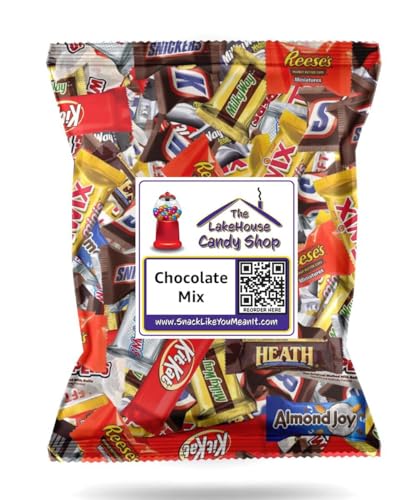 Bulk Assorted Chocolate Candy - 2 Pound Variety Pack - Snickers, Kit Kat, Milky Way, Twix, M&Ms, Reese\'s, Hershey, Hundred Grand and More by The LakeHouse