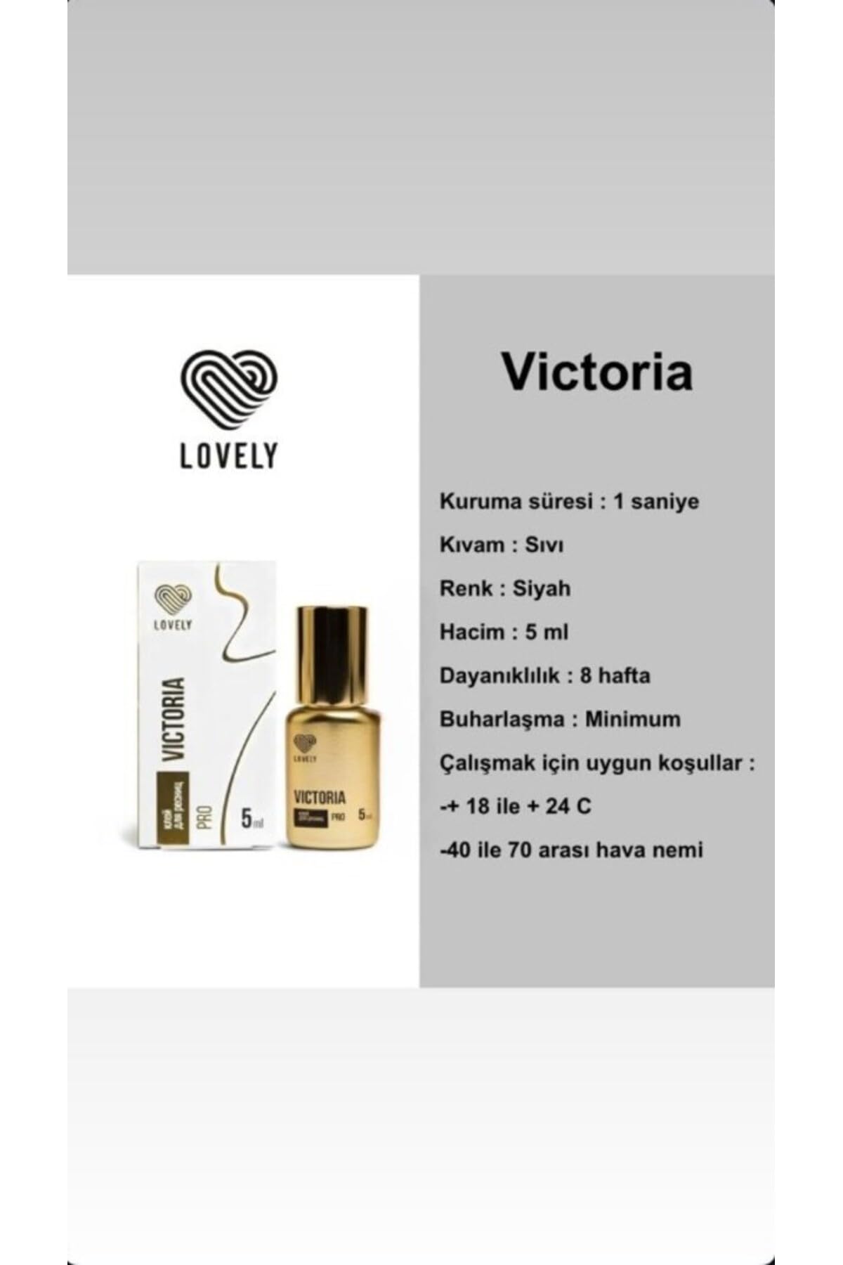 Fontenay Lovely Professional Victoria Ipek Kirpik Yapıştırıcı 5Ml