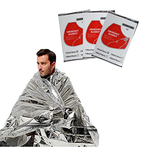 MonikaSun サバイバルシート エマージェンシーシート 防災 保温 静音 緊急ブランケット 静音 サバイバル アルミ ブランケット 130×210cm コンパクト 軽量 避難 アウトドア 登山 車中泊 地震 津波 防寒 防水 防風