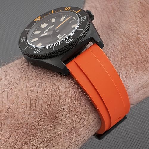 Image of StrapHabit Quick Release Rubber Watch Strap Band FKM 20mm 22mm 24mm