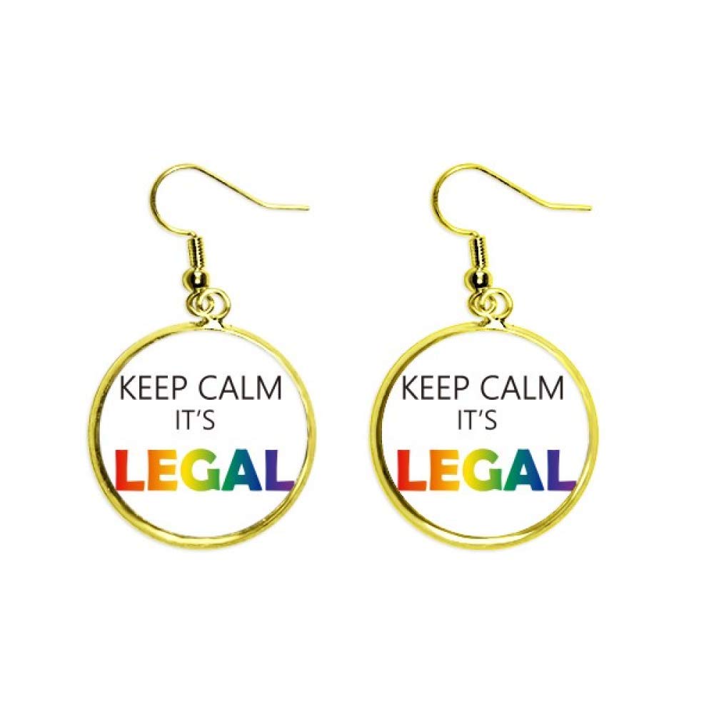 Pendientes arcoíris LGBT Keep Calm joyería ideal para regalar a mujeres 2