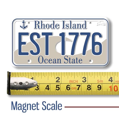 Imán decorativo Rhode Island 1.9 x 3.8 pulgadas miniatura 2