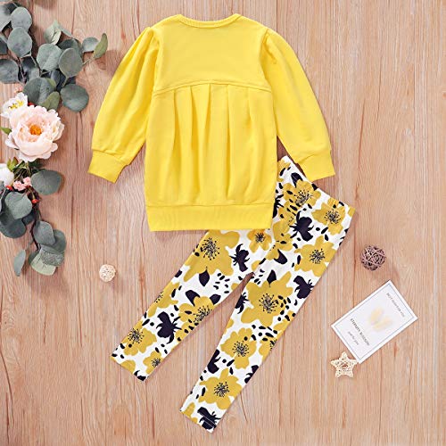 Image of CM C&M WODRO Toddler Girls Clothes Winter Warm Long Sleeve Tops+Long Pants Set