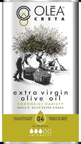 Olea Creta Premium Greek Extra Virgin Olive Oil from Crete 3L. First Cold Pressed. Low acidity. Rich in Polyphenols.
