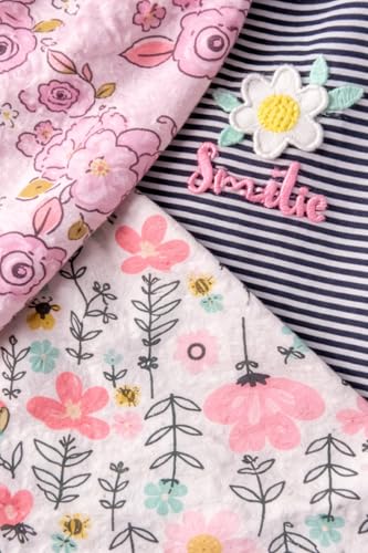 Image of TuddyBuddy Baby Girl's Cotton Printed Full Sleeves Sleepsuit /Footed Rompers for Baby Girl