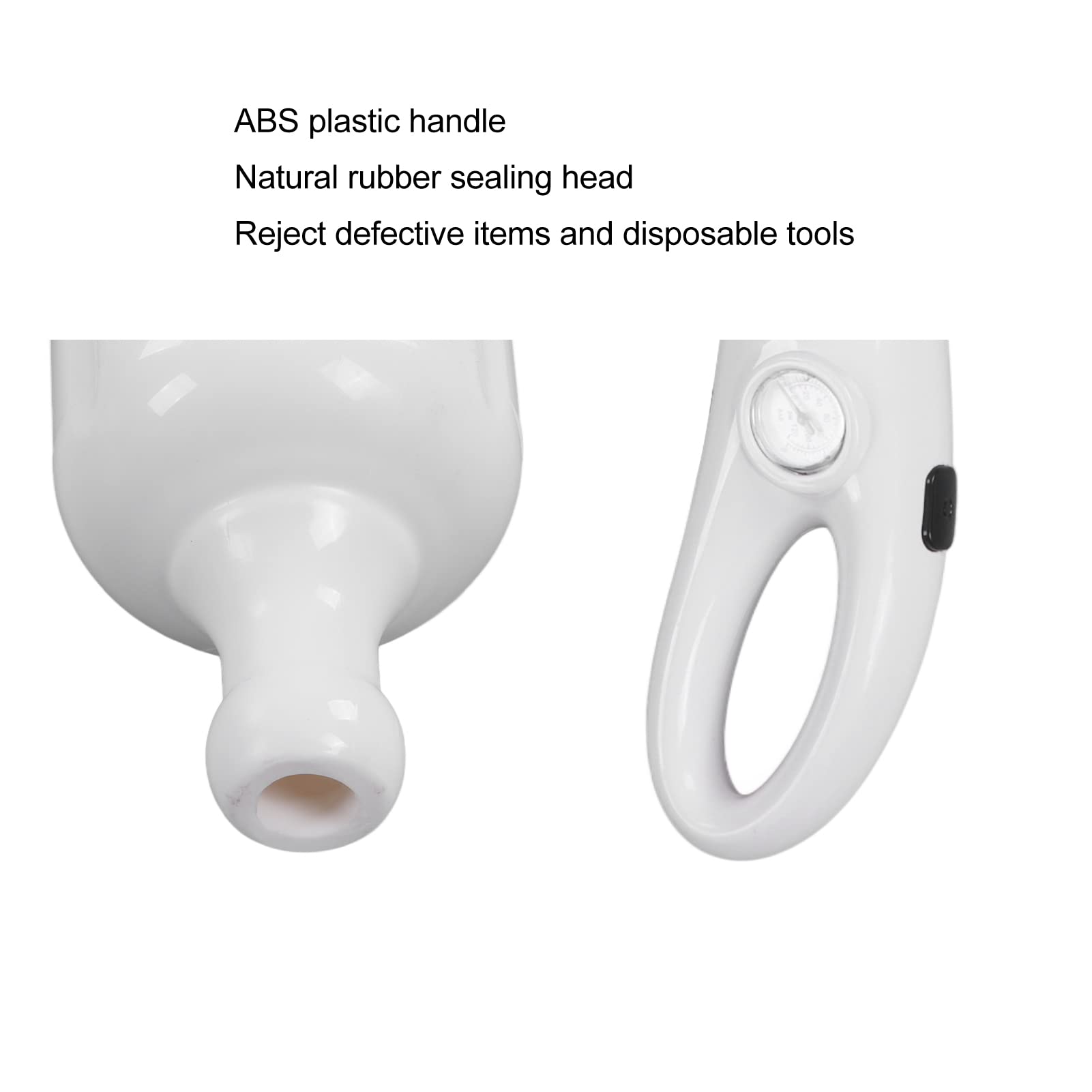 High Pressure Pneumatic Toilet Plunger Drain Unblocker for Effective Cleaning of Toilets, Pipes, and Sinks - ABS White Manual Cleaner for Home Use