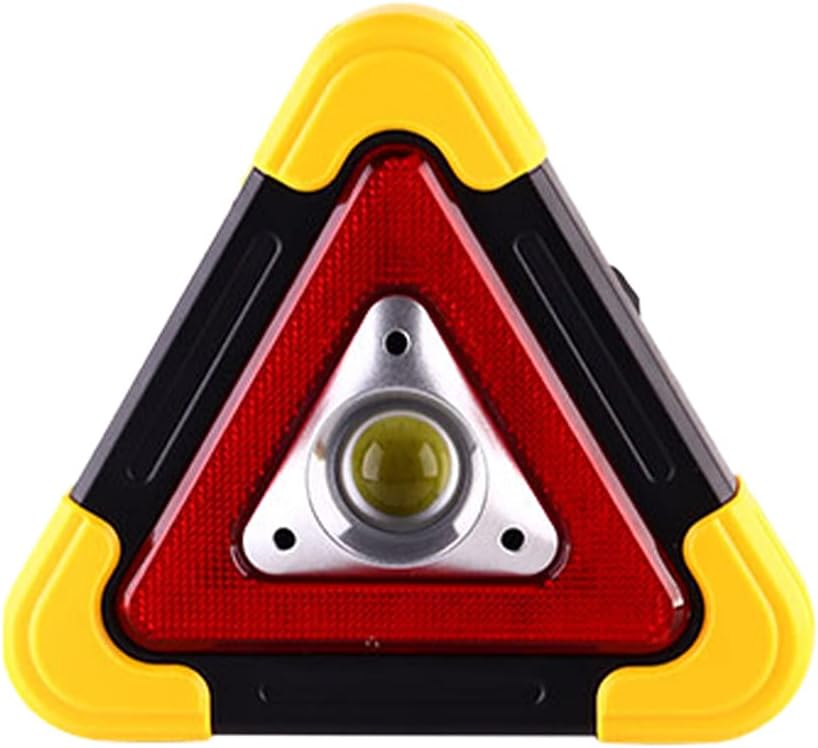 DIYARTS Warning Triangle for Cars, Breakdown Light, Car Warning Light, Car Road Emergency Lamp, Emergency Safety Triangle Stop Sign, Road Safety Emergency Breakdown Alarm Lamp, Portable Flashing Light