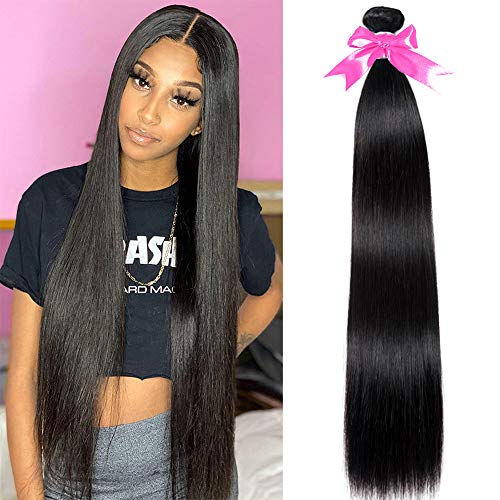 1 Bundles Straight Hair 100% Brazlian Straight Human Hair Bundles 10A Unprocessed Virgin Hair Straight Bundles (24 Inch)