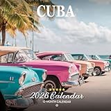  Cuba 2026 Calendar: Vintage Cars, Culture & Caribbean Life  Kalender Calendario Calendrier